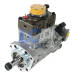 Close-up of part number 317-8021 and cross-reference 10R-7660 on Caterpillar fuel pump.