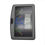 Side profile of the 386-1368 monitor showing rugged housing for mining environments.