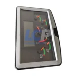 Side profile of the 386-1368 monitor showing rugged housing for mining environments.