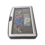 Side profile of the 386-1369 monitor showing rugged housing built for heavy vibration.