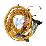 Close-up of the moisture-sealed electrical connectors on the 215-9442 3054 engine harness.
