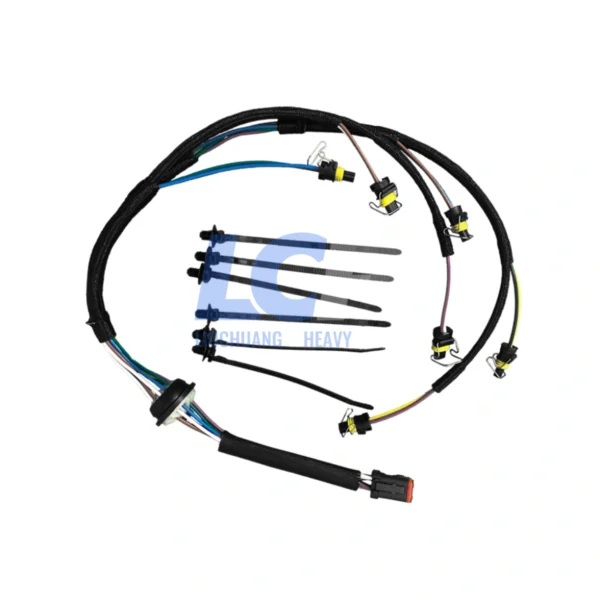 222-5917 OEM New Injector Wiring Harness for Caterpillar C7 Engines and 325D Excavators.