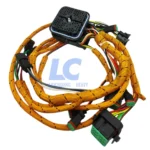 Close-up of the high-density multi-pin ECM connector and moisture seals on the 235-8202 harness.