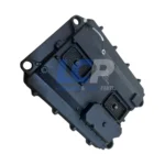 Close-up of 10R-8732 identification labels on a remanufactured Caterpillar Engine Control Unit.