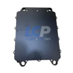 CAT 10R-8732 ECU module shown next to a typical C12 2KS engine data plate.