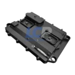 Remanufactured CAT 2561159 ECU with 1-year replacement warranty and technical support seal.
