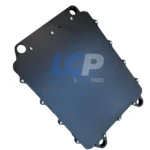 Detailed electrical connector view of the 348-2379 CAT ECU showing heavy-duty pins and housing.