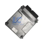 Detailed electrical connector view of the CAT 460-0132 ECU with 12-month quality assurance seal.