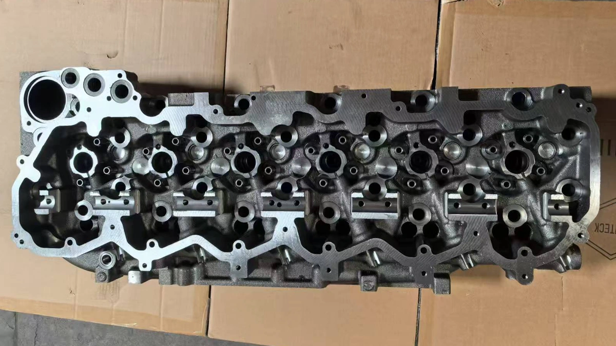 Inspection of heavy duty engine cylinder head and block for cracks and deformation