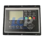 Front digital display interface of 20R-8825 engine modular control panel for CAT power systems.