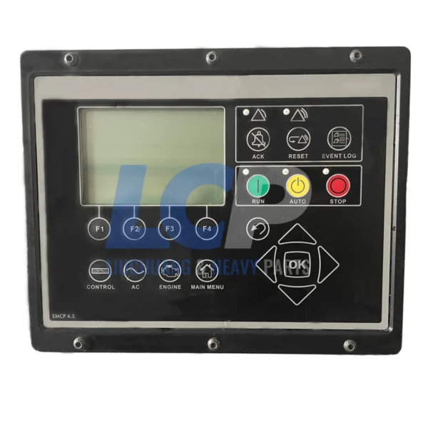 Refurbished 503-4406 EMCP 4.3 generator set monitor display panel for Caterpillar.